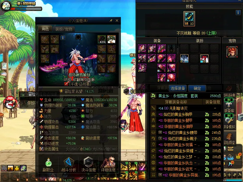 DNFJU37729DNF端游账号详情图4