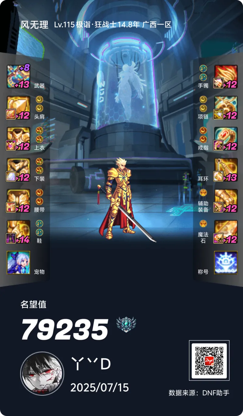 DNFJU38853DNF端游账号详情图14