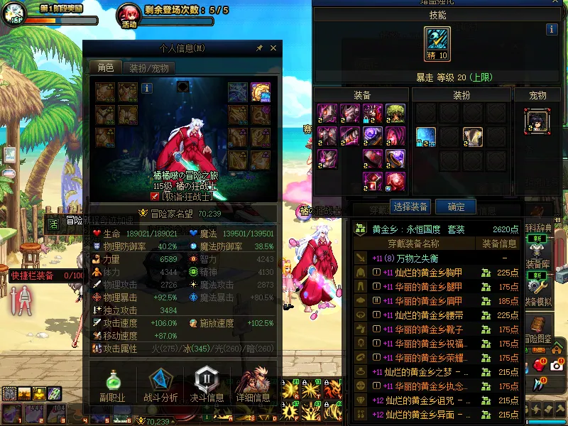 DNFJU39120DNF端游账号详情图3