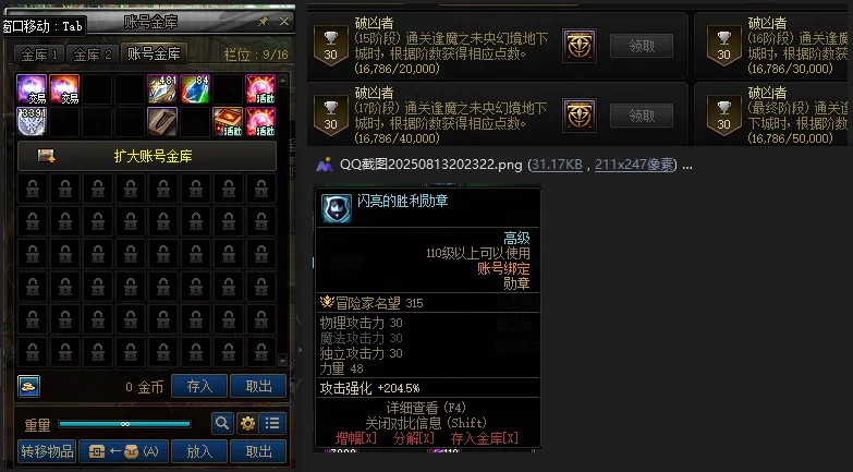 DNFJU310376DNF端游账号详情图2